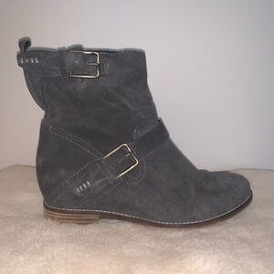 Dolce Vita Prestley Wedge Boots Suede Leather 9.5